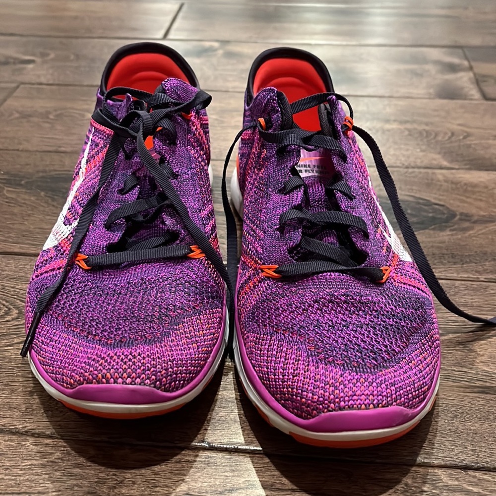 GUC purple & orange Nike free 5.0 sz 6 - Picture 3 of 7